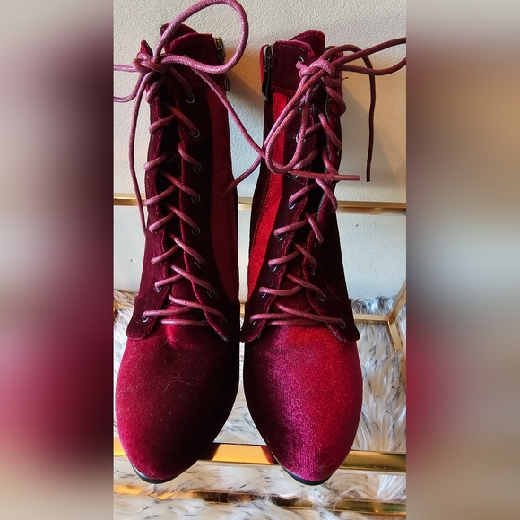 Sexy Womens Lace Up Ankle Boots - Picture 7 of 7